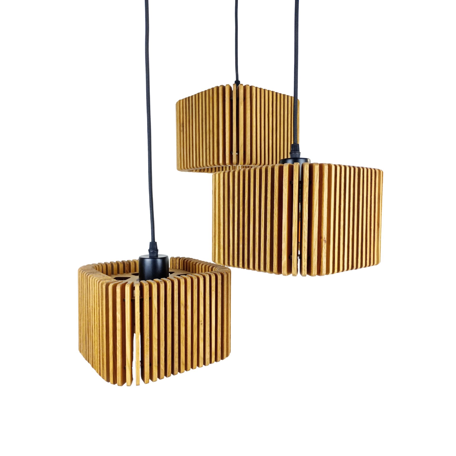 Lampa potrójna kwadraty średnie w pionie - obrazek 5