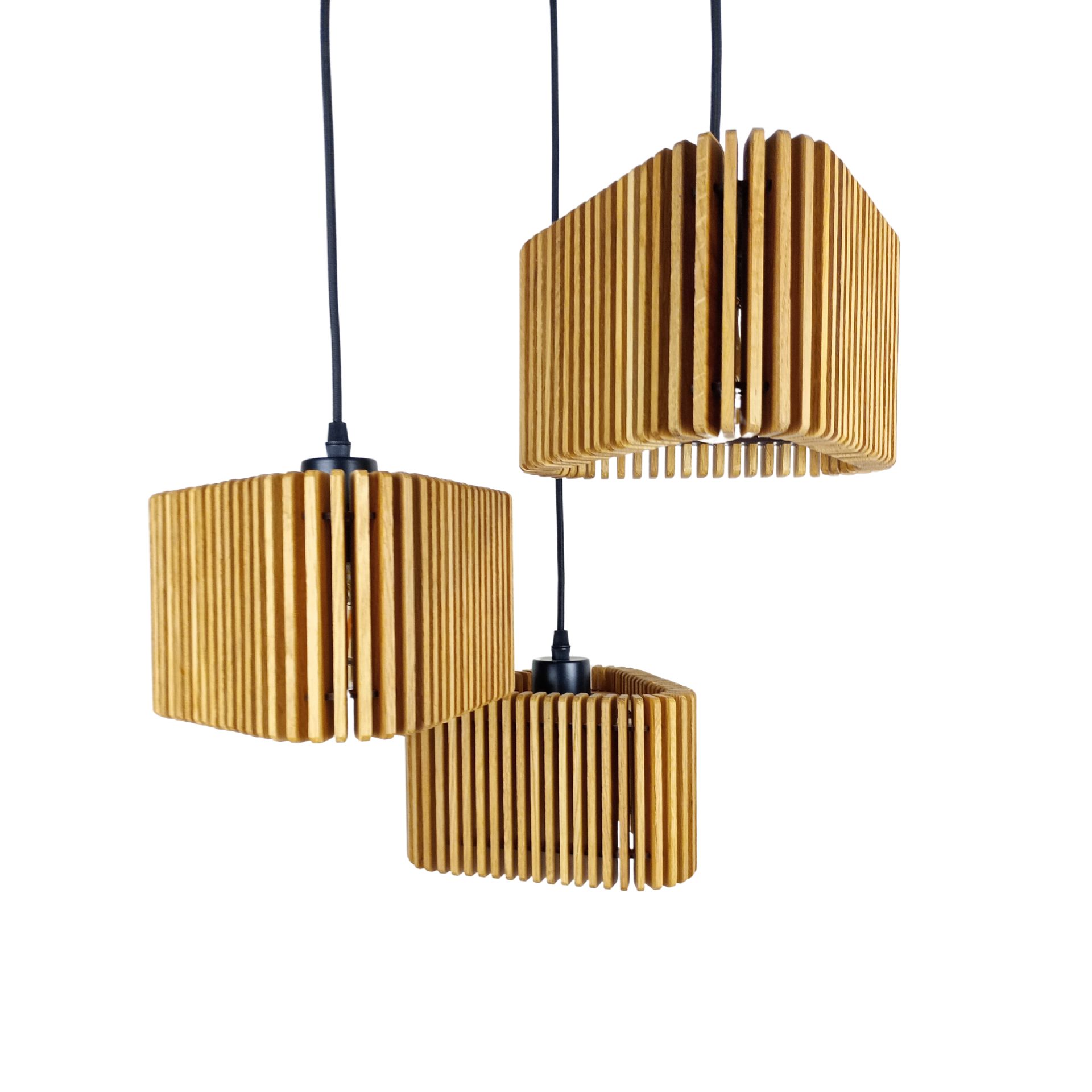 Lampa potrójna trójkąty w pionie - obrazek 5